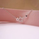 Colar Feminino com Estrelas D839 4