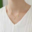 Colar feminino com fechadura e chave 2