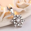 Colar feminino com floco de neve D812 3