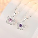 Colar feminino com flor D404 1