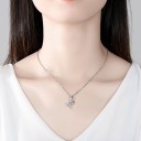 Colar feminino com golfinhos D441 3