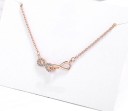 Colar feminino com infinito entrelaçado 1