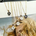 Colar feminino com letra do alfabeto D313 2