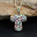 Colar feminino com letra do alfabeto D352 24