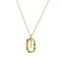 Colar feminino com letra do alfabeto D697 15