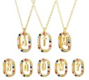 Colar feminino com letra do alfabeto D697 1