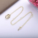 Colar feminino com letra do alfabeto D697 6