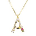 Colar feminino com letra do alfabeto D698 1