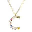 Colar feminino com letra do alfabeto D698 3