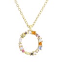 Colar feminino com letra do alfabeto D698 15