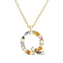 Colar feminino com letra do alfabeto D698 17