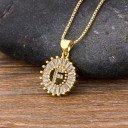 Colar feminino com letras do alfabeto G756 8