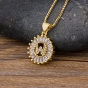 Colar feminino com letras do alfabeto G756 25