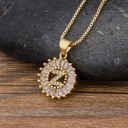 Colar feminino com letras do alfabeto G756 28