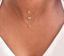 Colar feminino com letras do alfabeto M65 1
