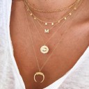 Colar feminino com letras do alfabeto M65 4