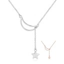 Colar feminino com lua e estrela 1