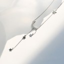 Colar feminino com lua e estrelas D577 5