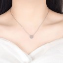 Colar feminino com pendente circular D770 5