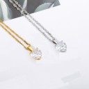 Colar feminino com pendente em forma de coração 2