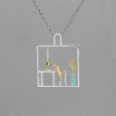 Colar feminino com pendente G584 2