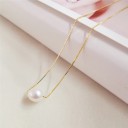 Colar feminino com pérola D433 3