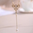 Colar feminino com pérola D851 1