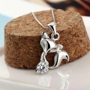 Colar feminino com raposa D771 1