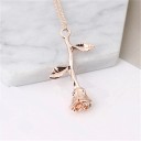 Colar Feminino com Rosa D66 4