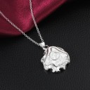 Colar feminino com rosa D800 3