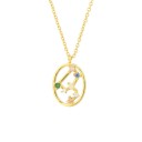 Colar feminino com signo do zodíaco D391 12