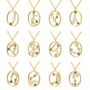 Colar feminino com signo do zodíaco D391 1