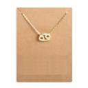 Colar feminino com signos do zodíaco 3