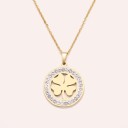 Colar feminino com trevo D229 4