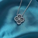 Colar feminino com trevo D786 6