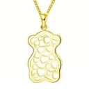 Colar feminino com urso D368 5