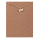 Colar feminino delicado com pendente G762 11