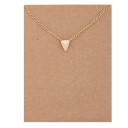 Colar feminino delicado com pendente G762 8