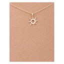 Colar feminino delicado com pendente G763 3