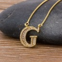 Colar feminino letra D90 7