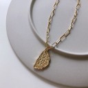 Colar feminino maciço com pendente 3