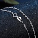 Colar feminino prateado 12