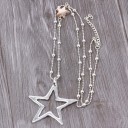 Colar longo feminino com estrela 3