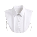 Colarinho falso para mulheres Colarinho removível elegante Acessório de moda feminino para blusa, suéter ou vestido Colarinho estiloso com botões 2