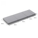 Colchón de viaje portátil para coche no inflable colchón plegable para acampar ancho de 60 cm suave para dormir en viajes y al aire libre 4