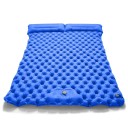 Colchón inflable para 2 personas con bomba incorporada 200 × 120 × 5 cm nylon almohada integrada 17 cm ligero 1,2 kg para camping 3