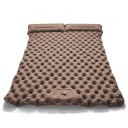 Colchón inflable para 2 personas con bomba incorporada 200 × 120 × 5 cm nylon almohada integrada 17 cm ligero 1,2 kg para camping 4