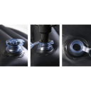 Colchón inflable para coche 130x70 cm con soporte 130x25x38 cm 2 almohadas colchón de viaje para el asiento trasero sueño cómodo bolsa 3