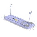 Colchoneta de fitness multifuncional para ejercicios 106 × 41 × 7 cm con temporizador PP + ABS + espuma, entrenador plegable para abdomen y core 3
