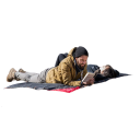 Colchoneta plegable impermeable para dormir, 200 x 145 cm, espuma EVA, lámina de aluminio, para camping, picnic, colchón de exterior, equipamiento deportivo. 9